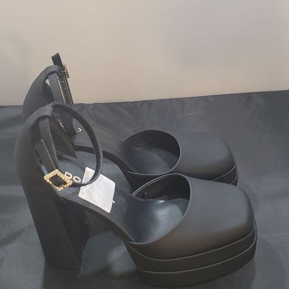 BRAND NEW ALDO GRANDLE ANKLE-STRAP DOUBLE PLATFORM PUMPS G1 - Picture 11 of 16
